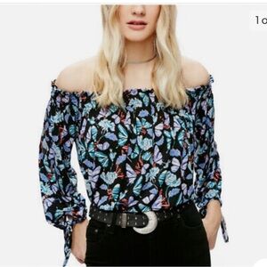 Free people we the free Lexington cropped off the shoulder top